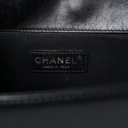 Chanel Lambskin Perforated Medium Boy Flap Black 5 of 13