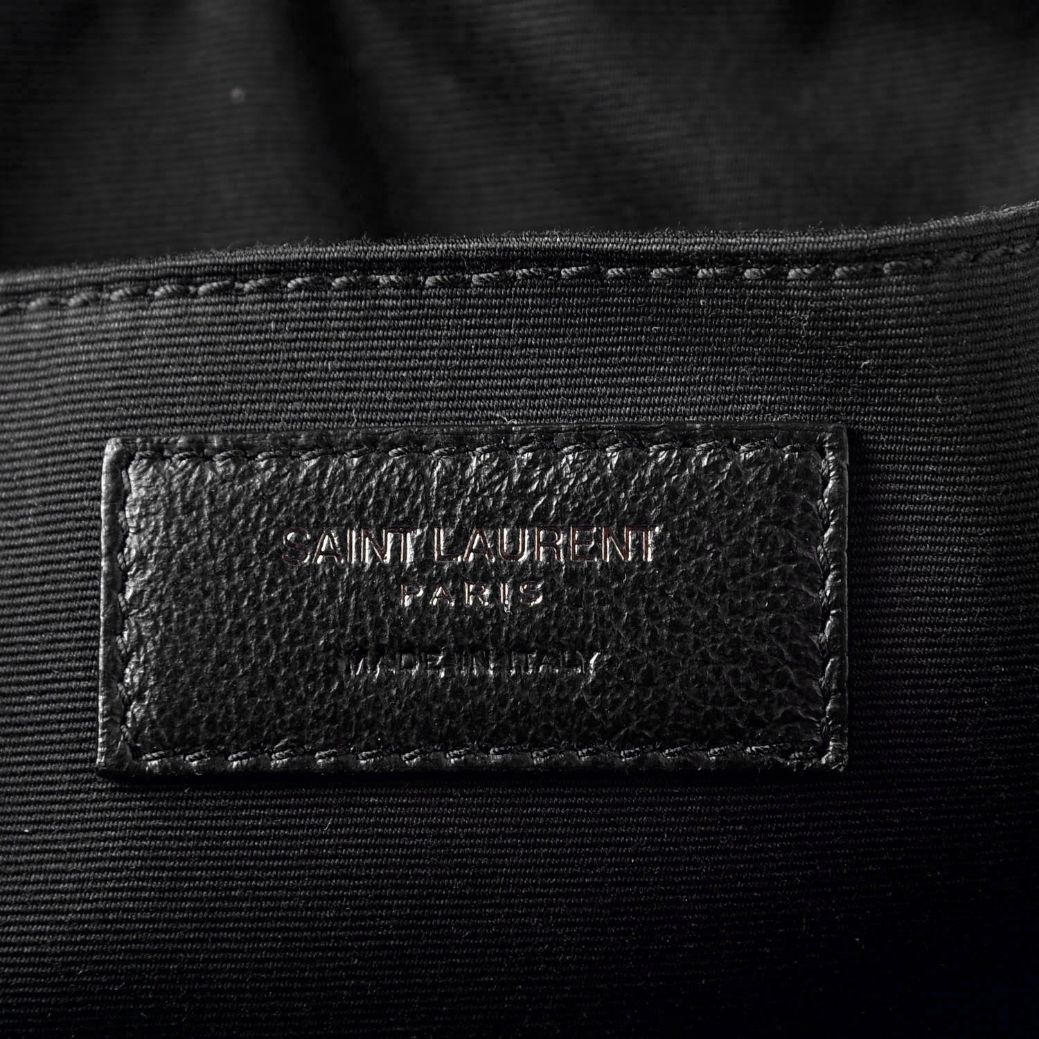 Saint Laurent Calfskin Matelasse Monogram Lou Camera Bag Black 6 of 8