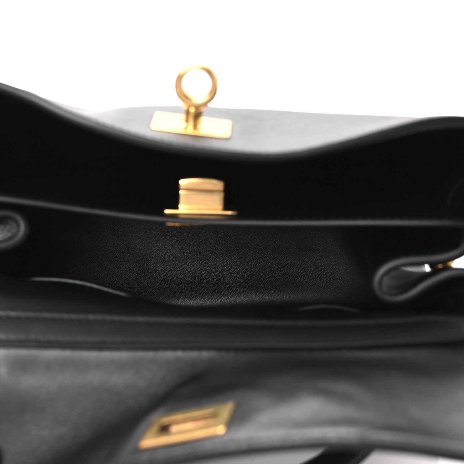 Balenciaga Natural Smooth Calfskin Mini Rodeo Top Handle Handbag Black 5 of 9