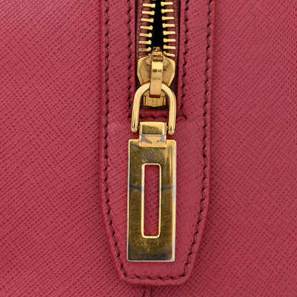 Prada Saffiano Lux Bowler Peonia 13 of 15