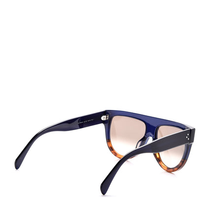 Celine Acetate Shadow Sunglasses CL 41026/S Tortoise Havana Blue 3 of 7