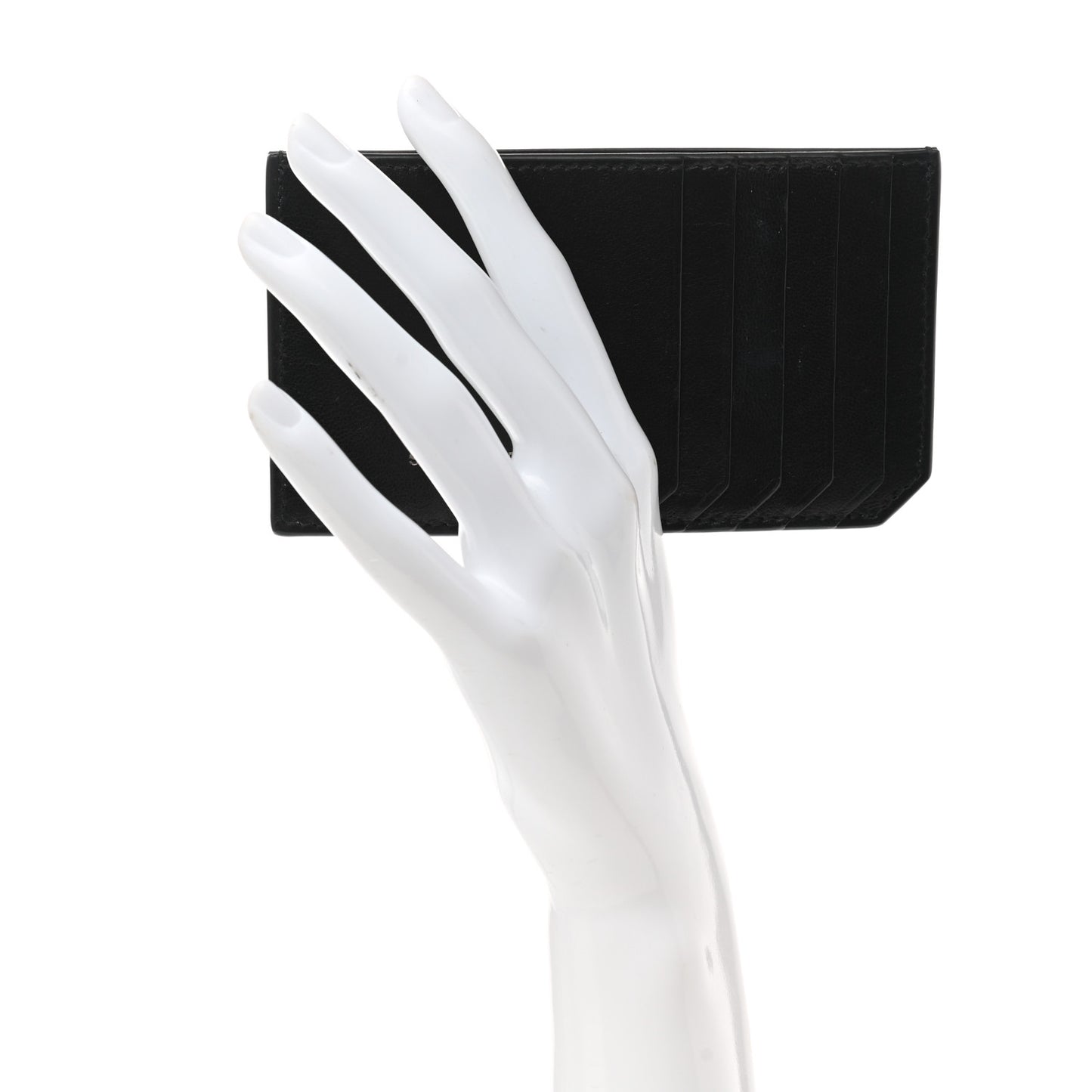 Calfskin 5 Fragments Card Holder Black