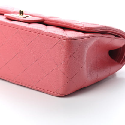 Chanel Caviar Quilted Jumbo Double Flap Dark Pink 10 of 10