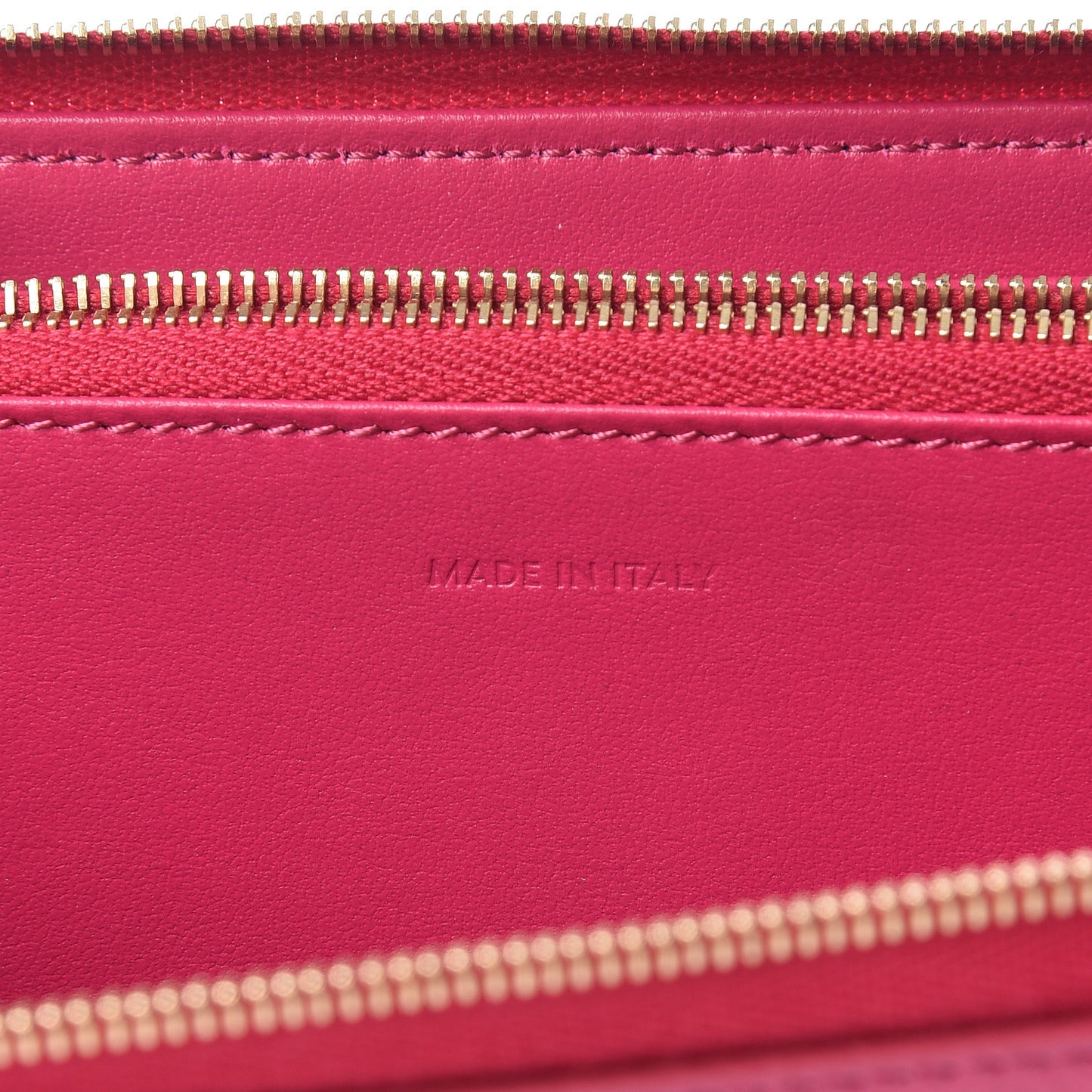 Grained Calfskin Large Zip Around Multifunction Wallet Pink