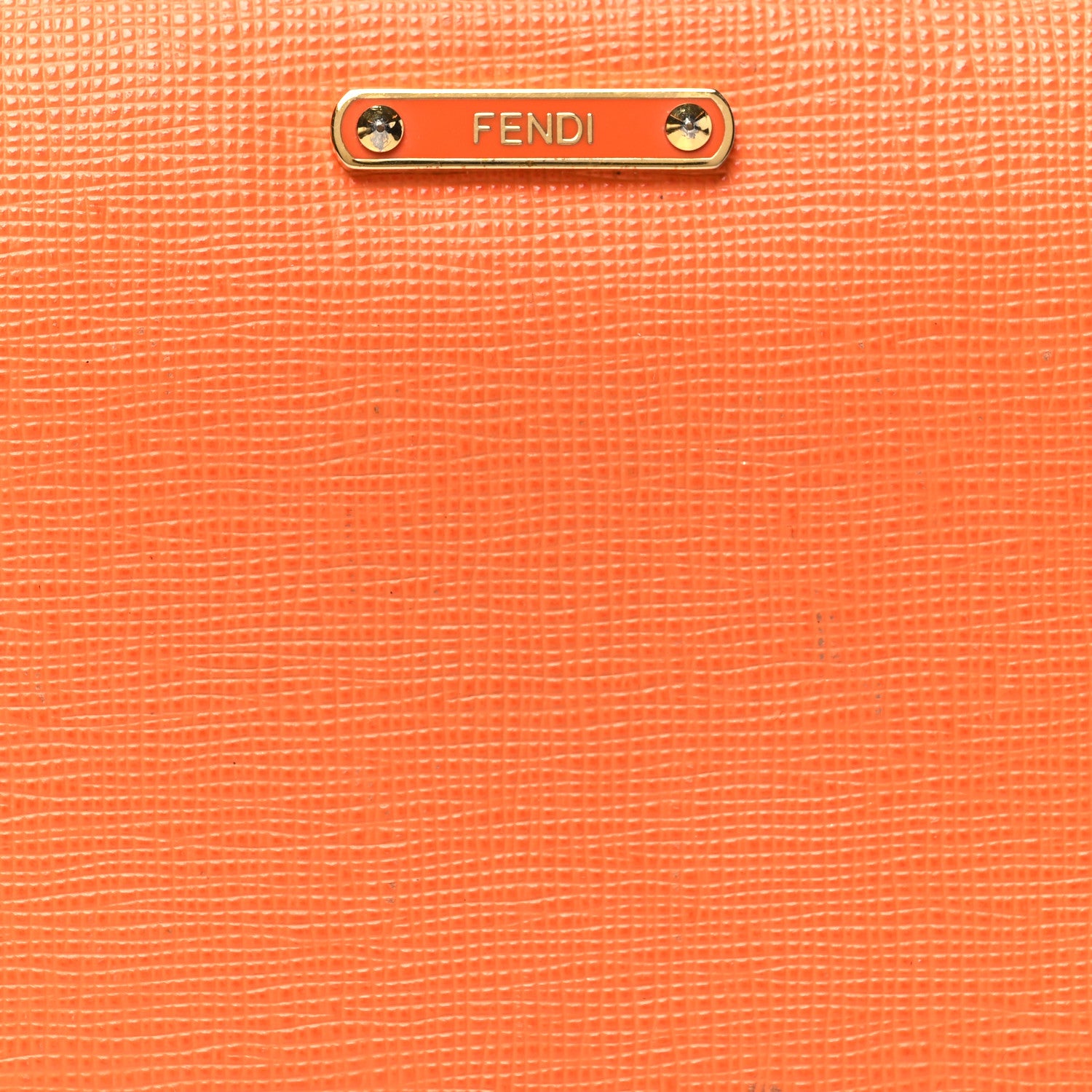 Fendi Vitello Elite Zip Around Wallet Arancio 8 of 14