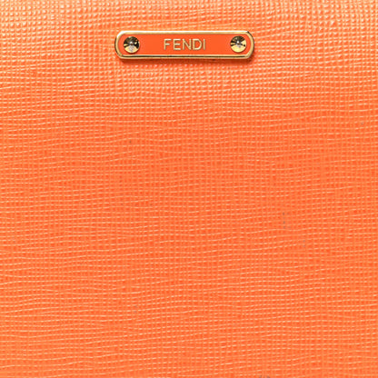 Fendi Vitello Elite Zip Around Wallet Arancio 8 of 14