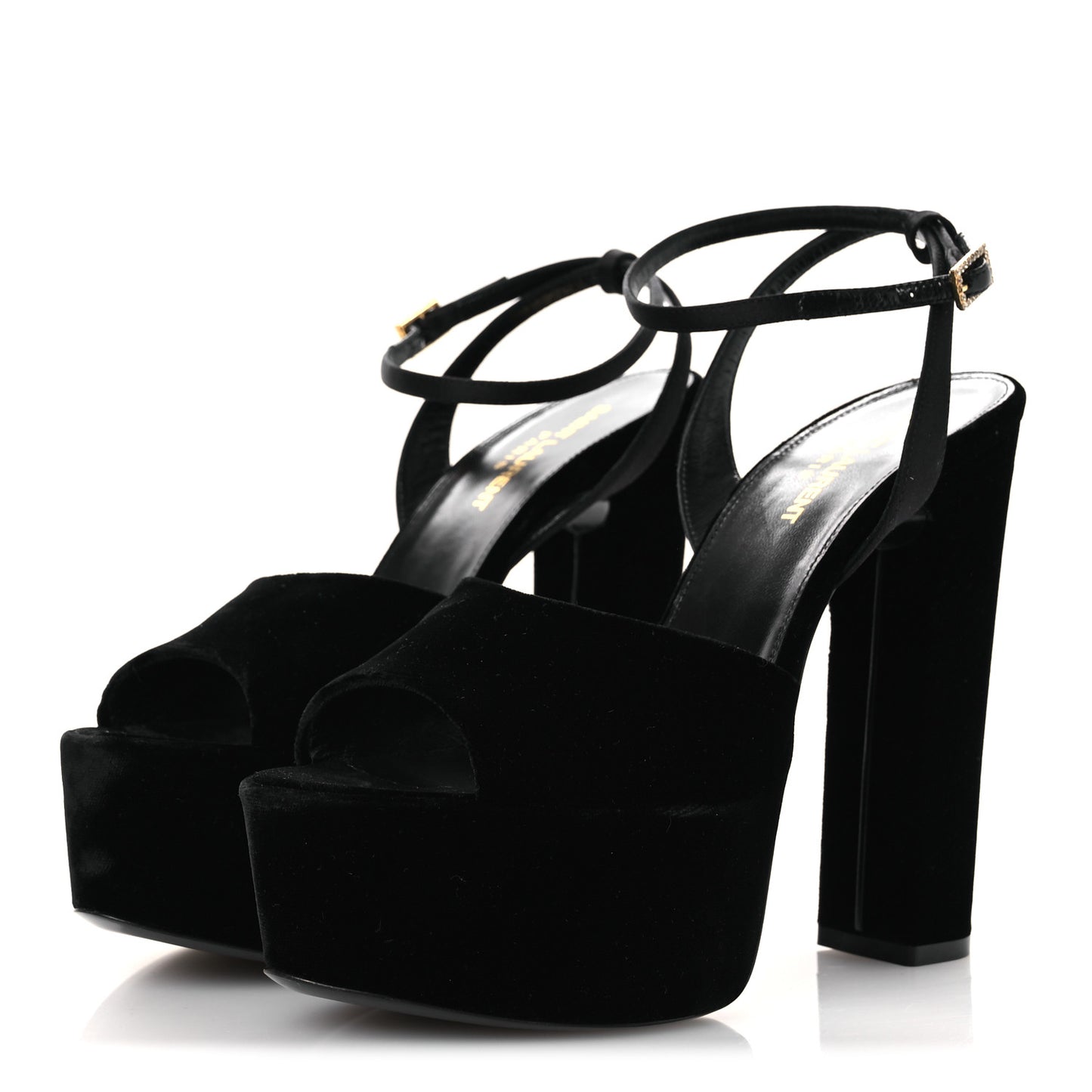 Velvet Jodie Platform Sandals 38 Black