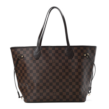 Louis Vuitton Damier Ebene Neo Neverfull MM Rose Ballerine 1 of 13