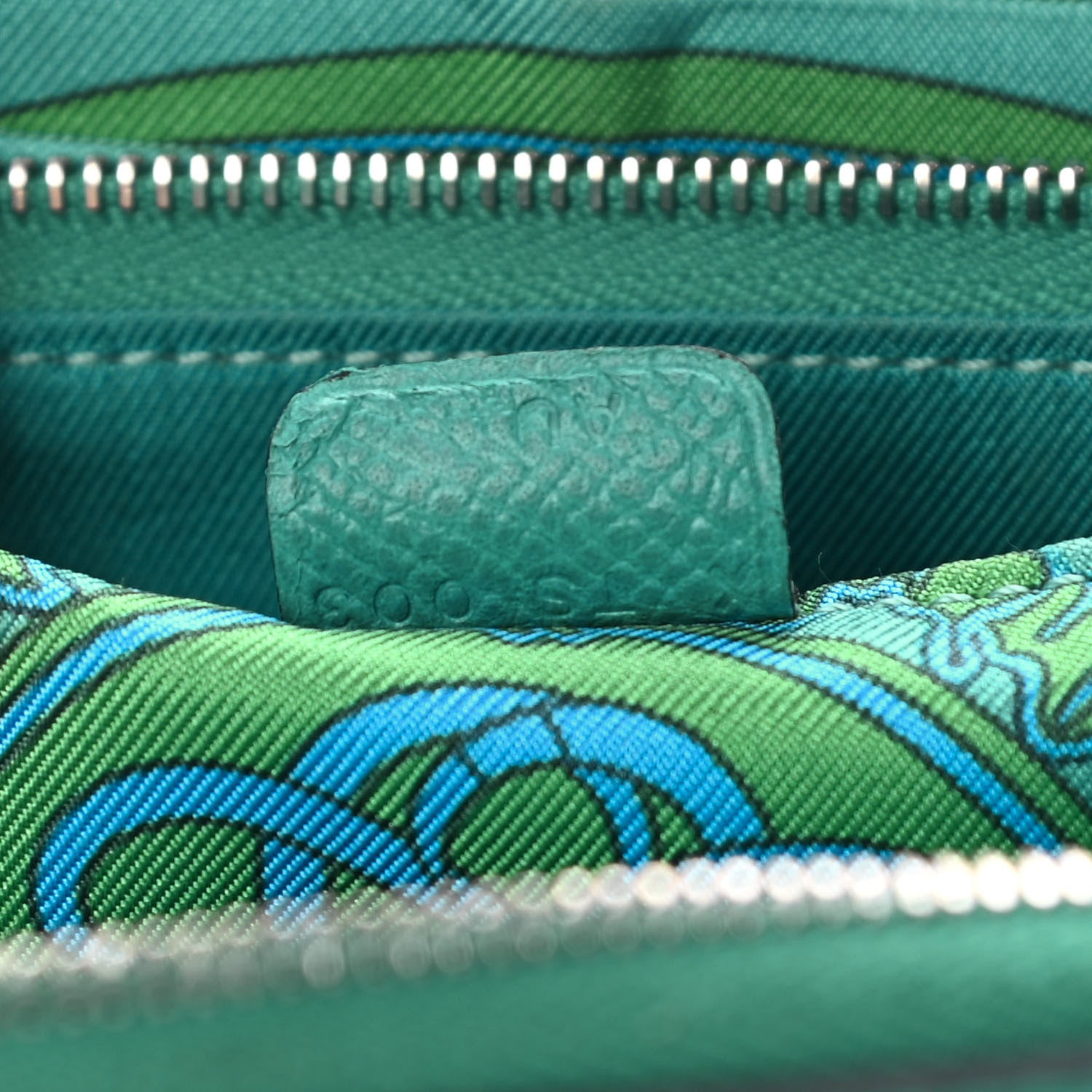 Hermes Epsom Silk'In Wallet Vert Vertigo 7 of 13