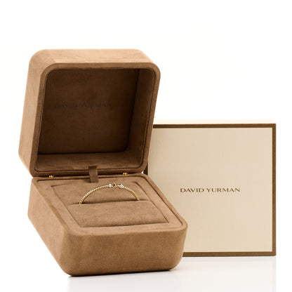 David Yurman 18K Yellow Gold Diamond 2.6mm Cable Collectibles Buckle Bracelet 5 of 5
