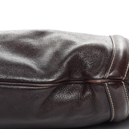 Gucci Calfskin Medium Britt Bag Dark Brown 13 of 14