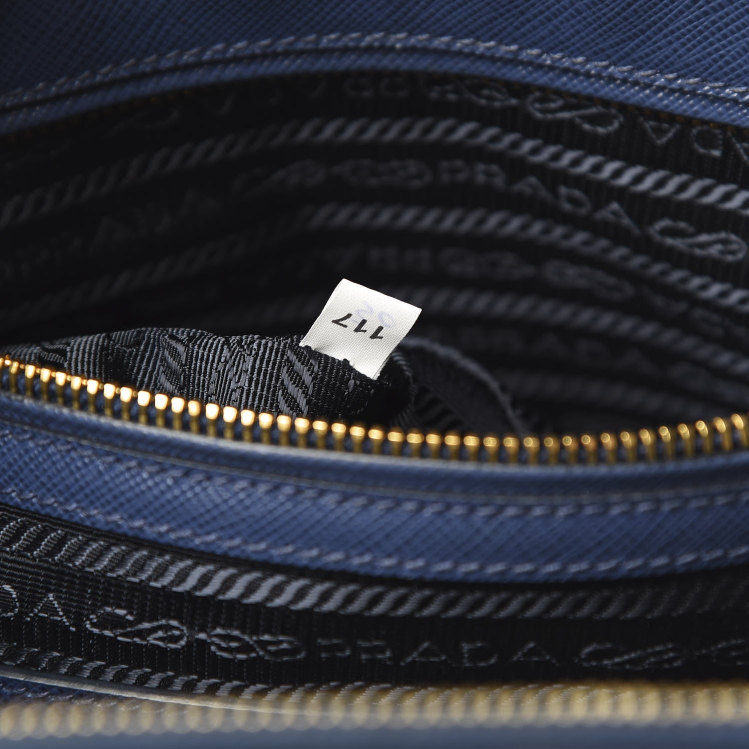 Prada Saffiano Large Galleria Double Zip Tote Bluette 11 of 18