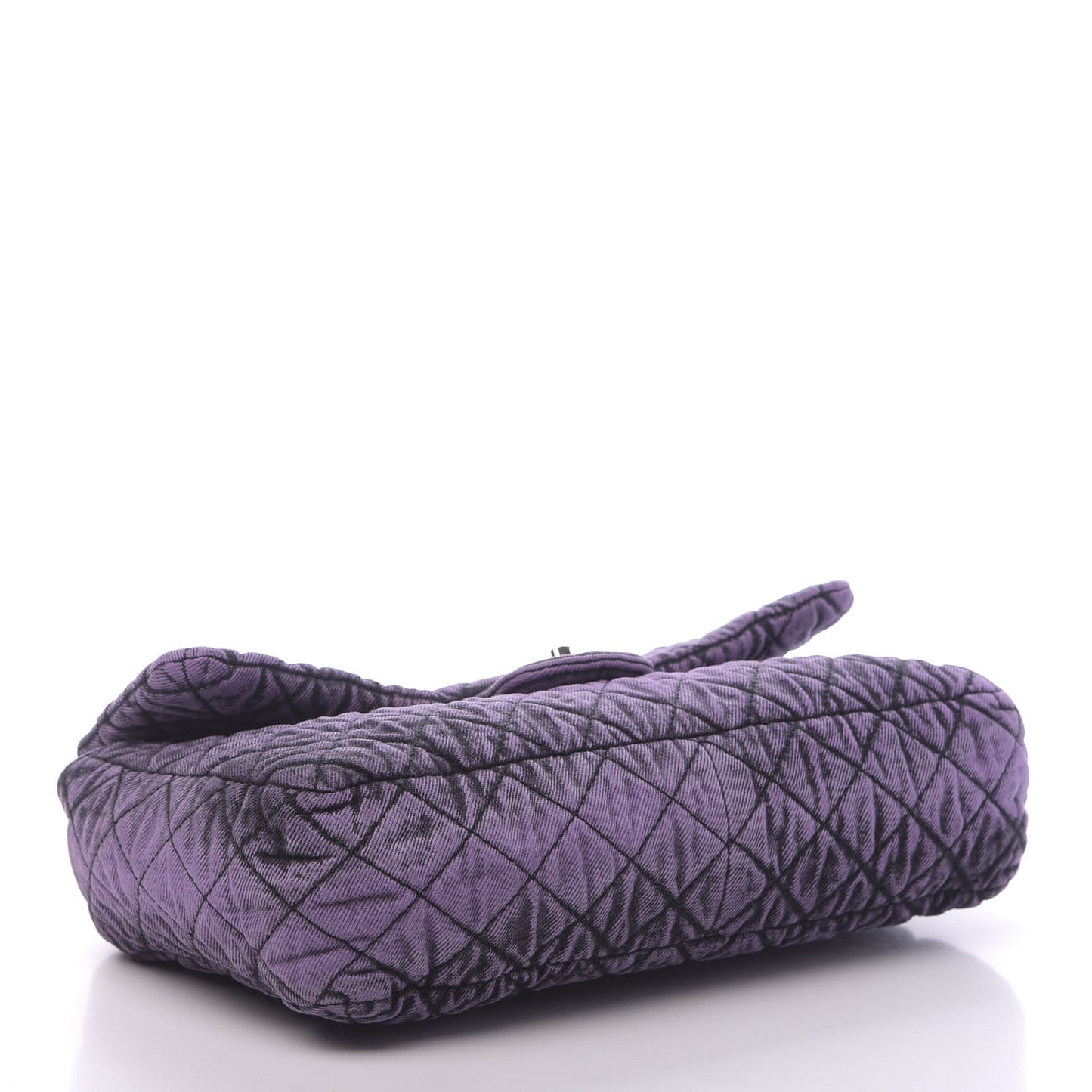 Denim Quilted Denimpression Flap Purple Black