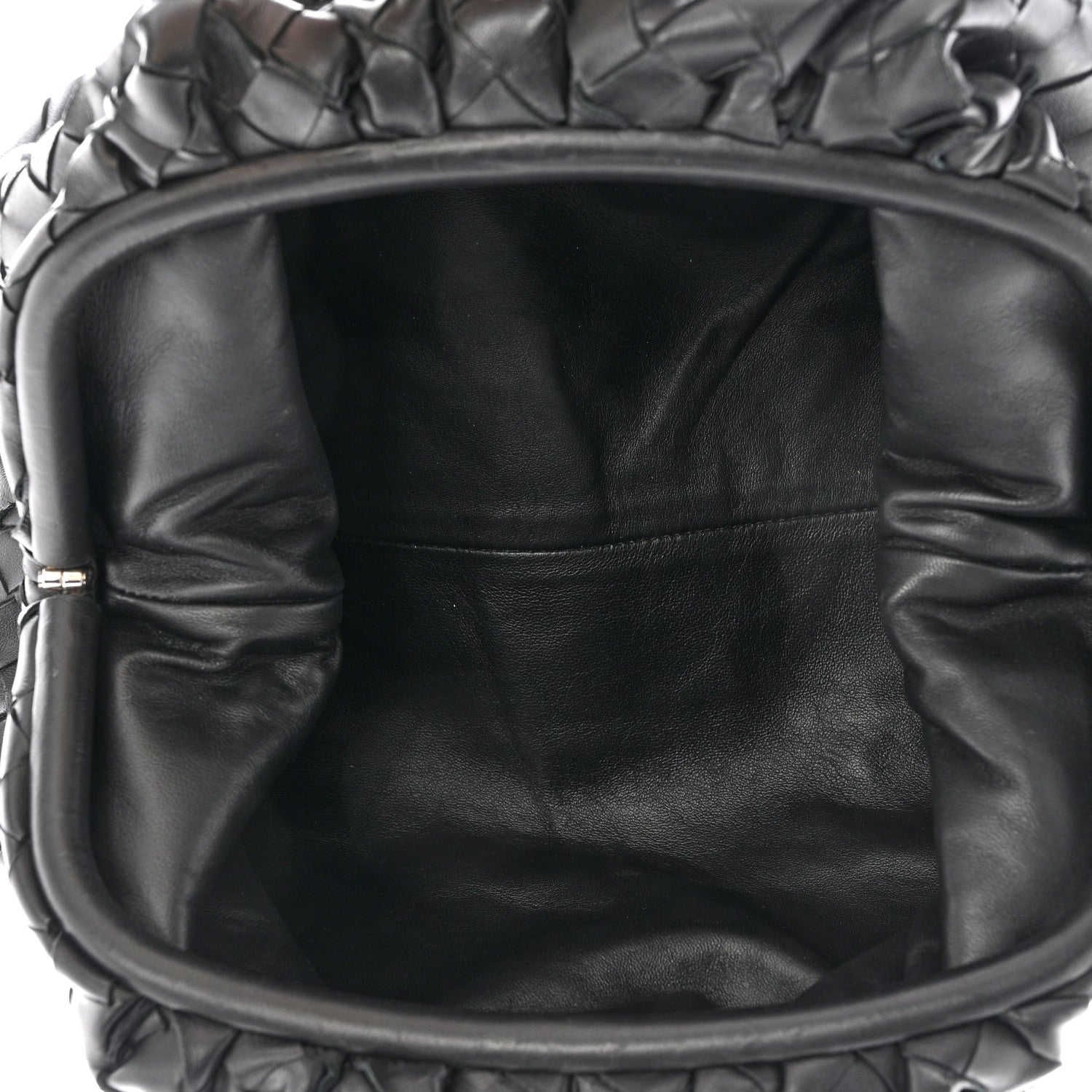 Bottega Veneta Nappa Maxi Intreccio The Pouch Oversized Clutch Black 5 of 9