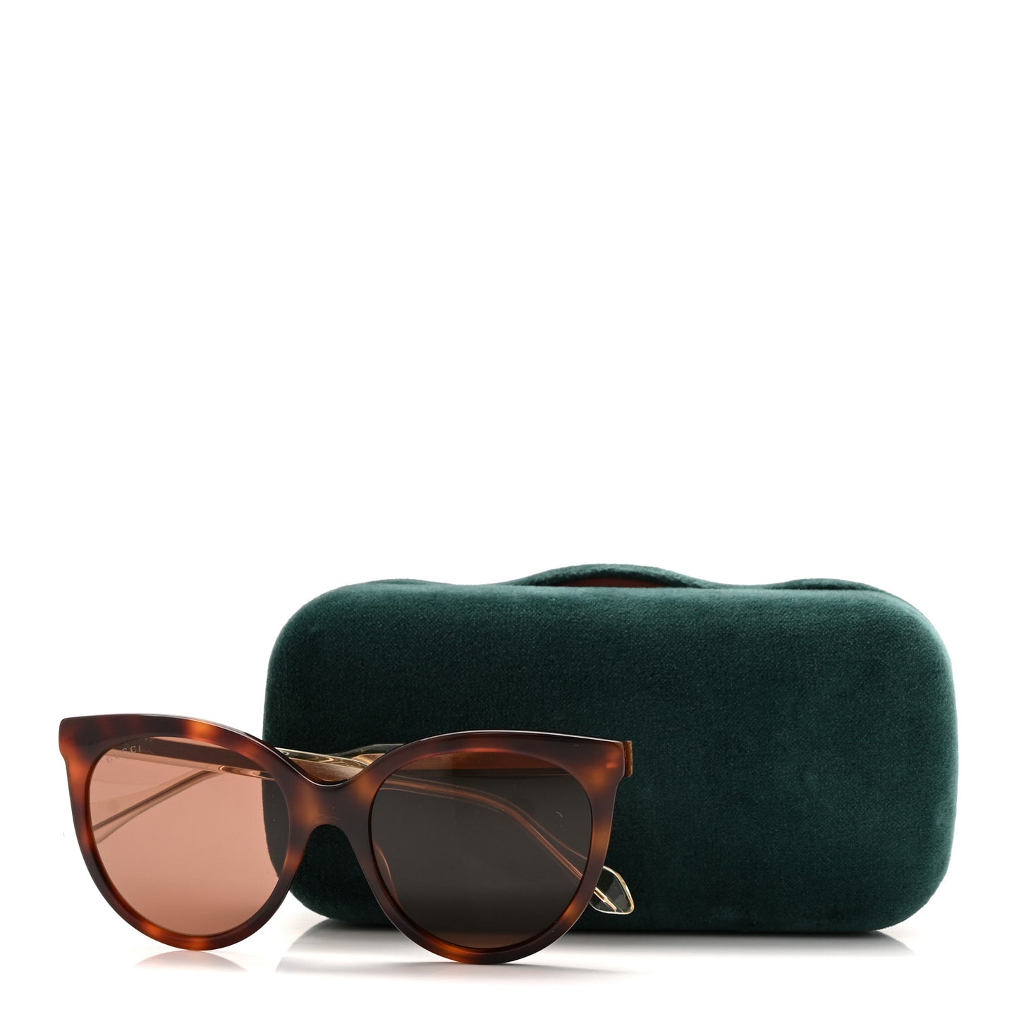 Colorblock Acetate Cat Eye GG0565S Sunglasses Havana