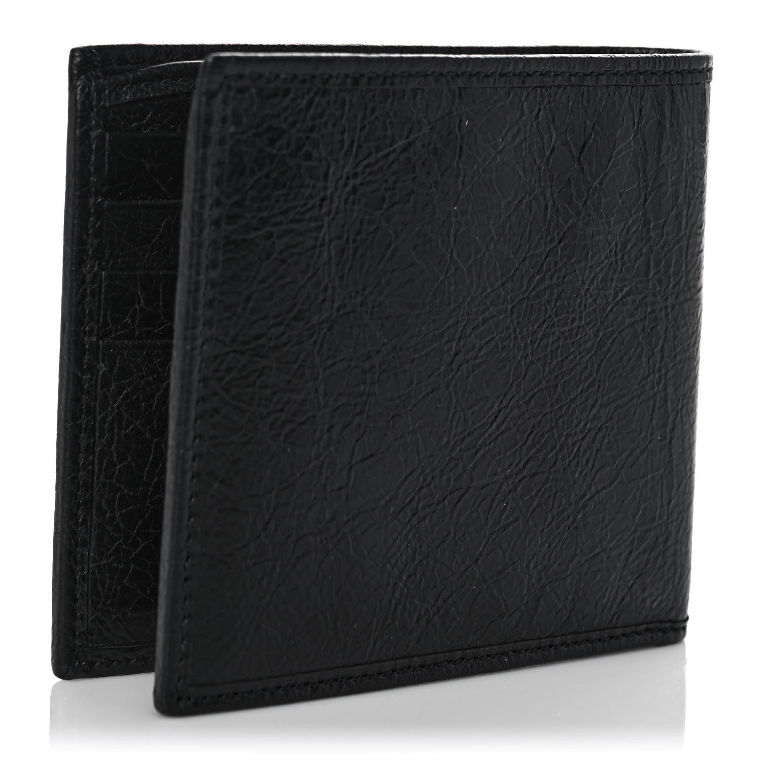 Gucci Fluffy Calfskin Morpheus Bi-Fold Wallet Black 3 of 8