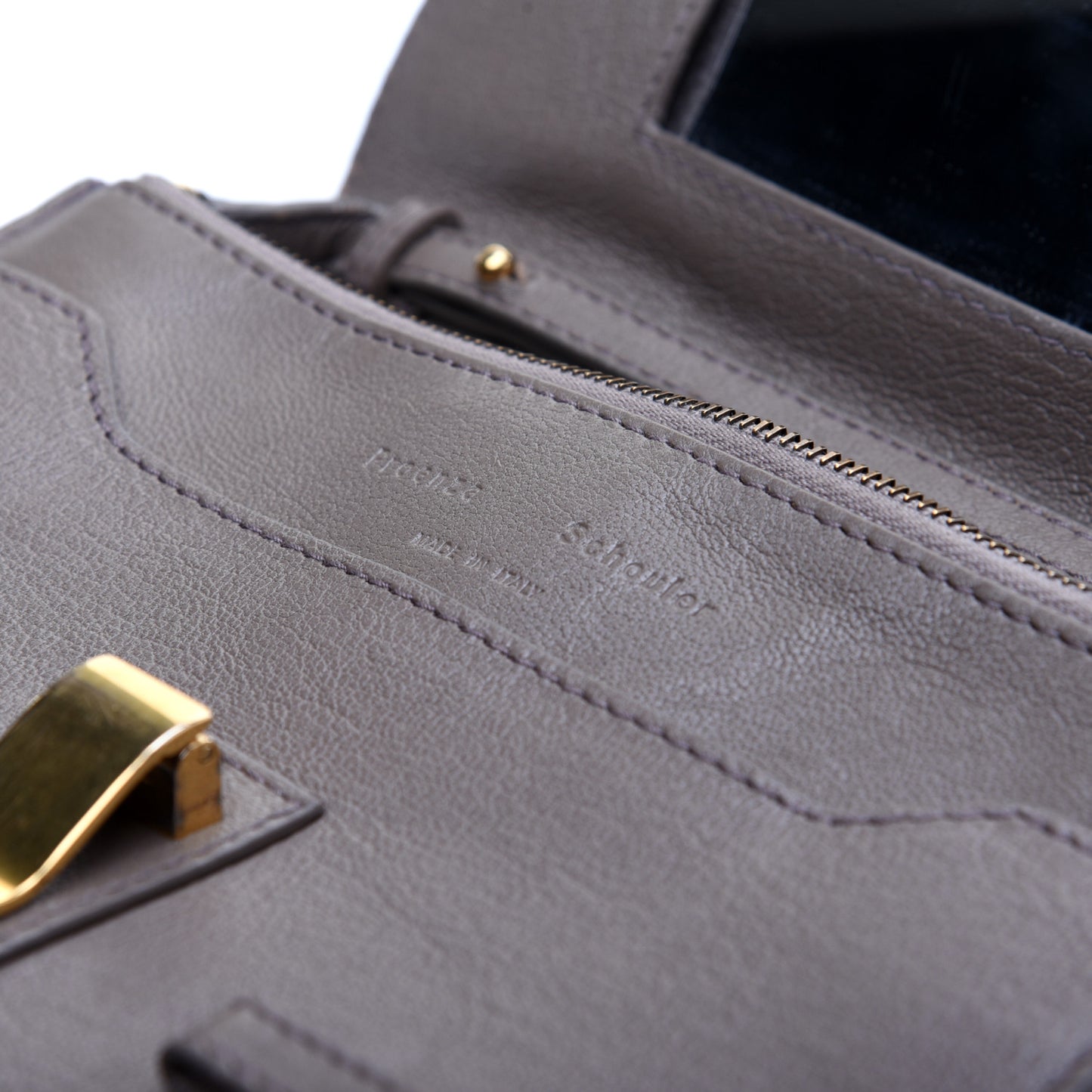Lambskin PS1 Large Chain Wallet Smoke