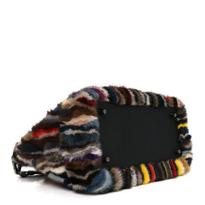 Christian Louboutin Calfskin Patchwork Calf Hair Large Eloise Tote Black Multicolor 4 of 9