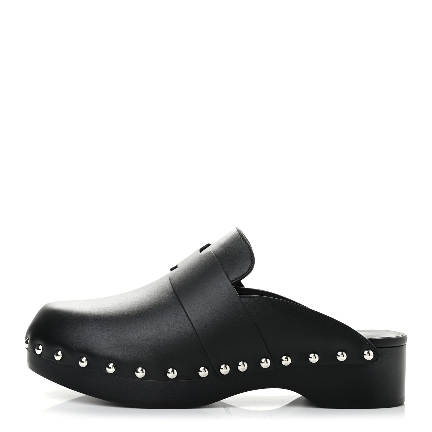 Calfskin Calya Mules 37 Black