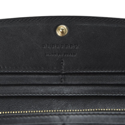 Burberry Haymarket Check Continental Wallet Brown 9 of 11
