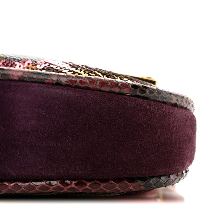Louis Vuitton Monogram Sequins Savage Cub Clutch Rose 10 of 13