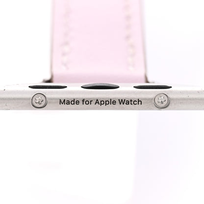 Hermes Swift 42mm Apple Watch Double Tour Hapi Band Mauve Pale 5 of 6