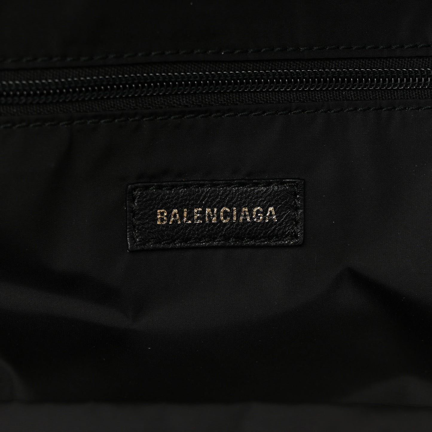 Sport Nylon Logo Embroidered Large Wheel Backpack Black