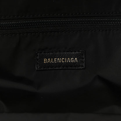 Balenciaga Sport Nylon Logo Embroidered Large Wheel Backpack Black 6 of 11