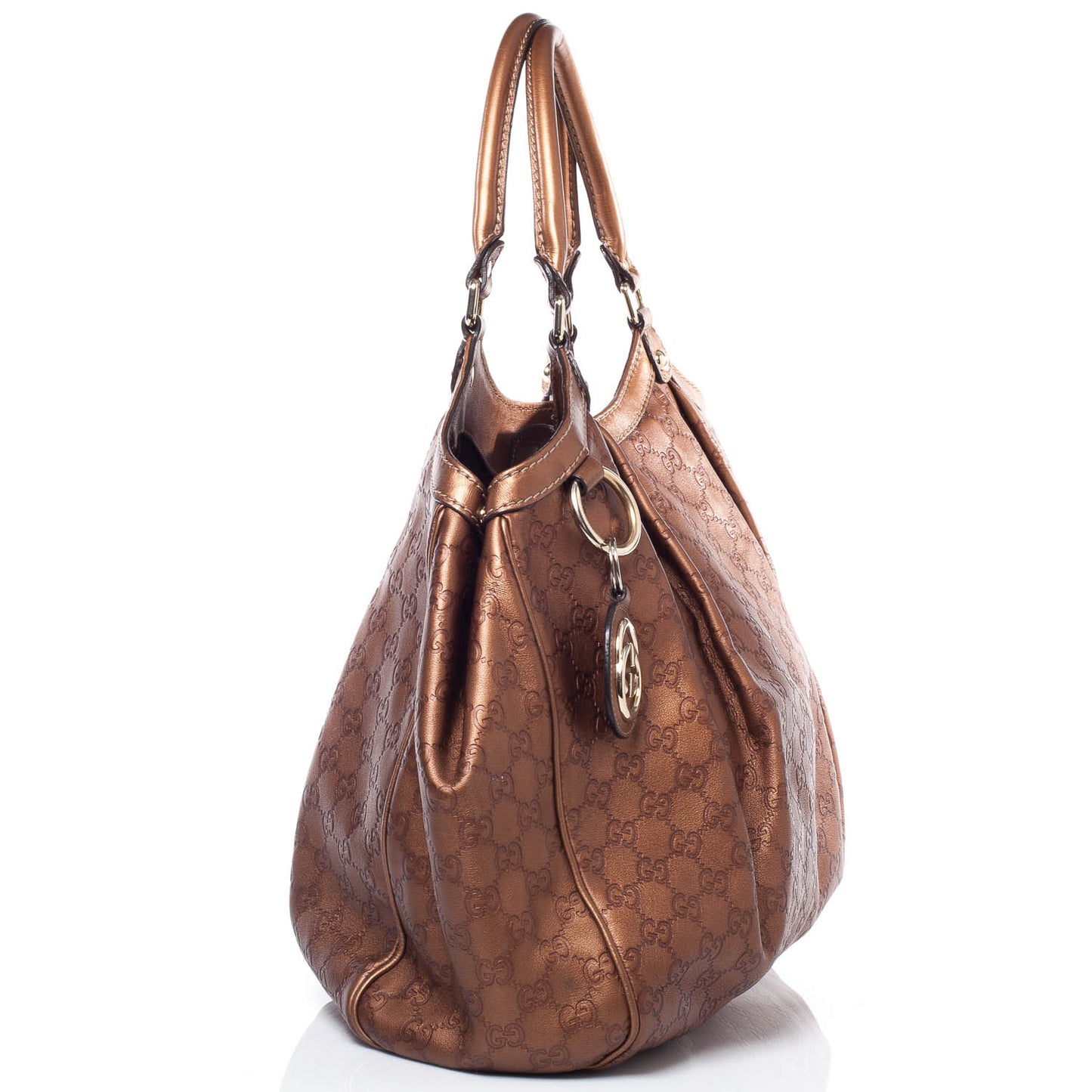 Guccissima Large Sukey Tote Bronze