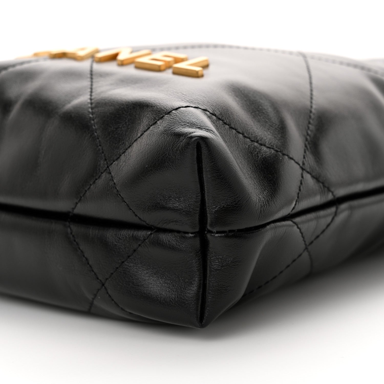 Chanel Shiny Calfskin Quilted Mini Chanel 22 Black 10 of 10