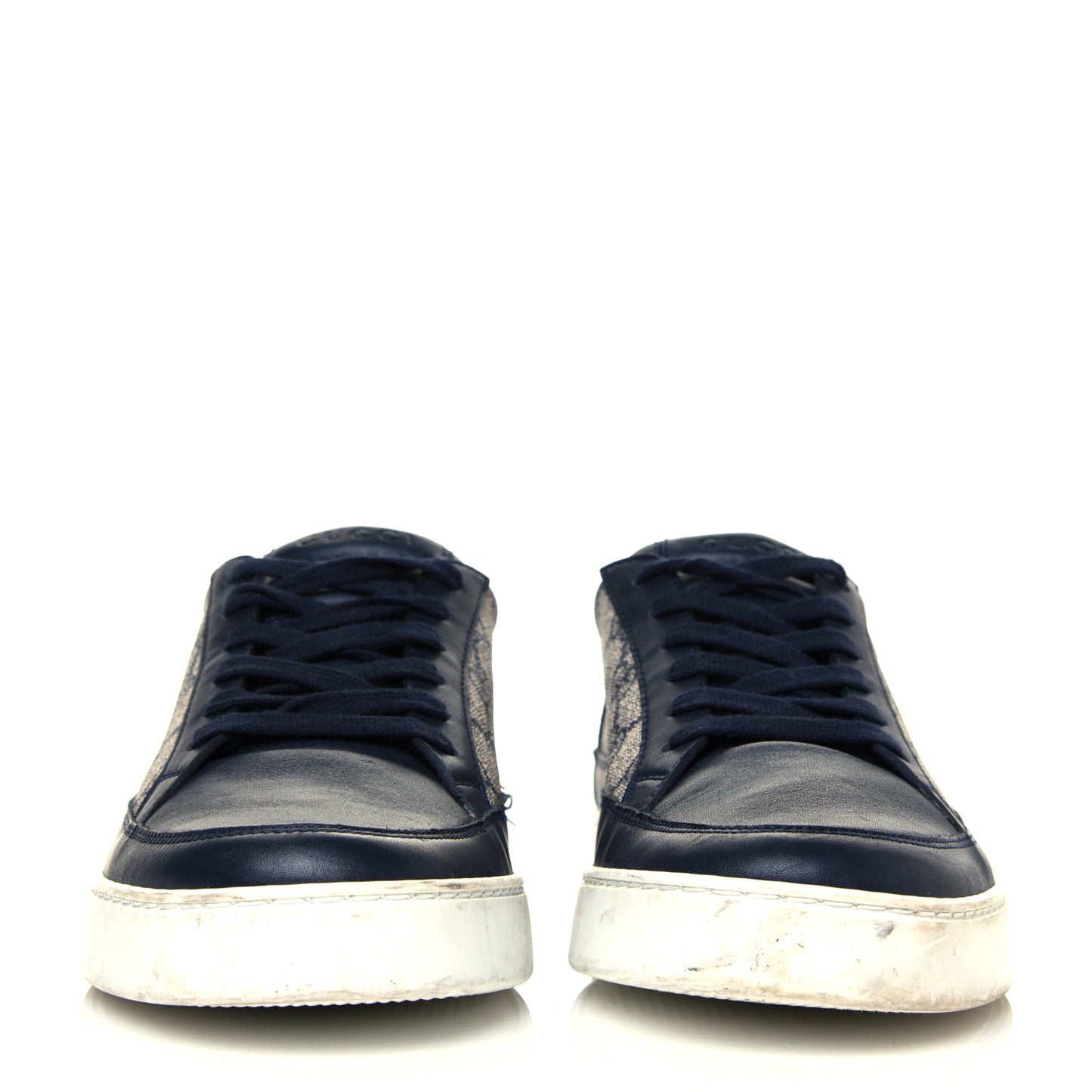 GG Supreme Monogram Mens Low Top Sneakers 8 Midnight Blue