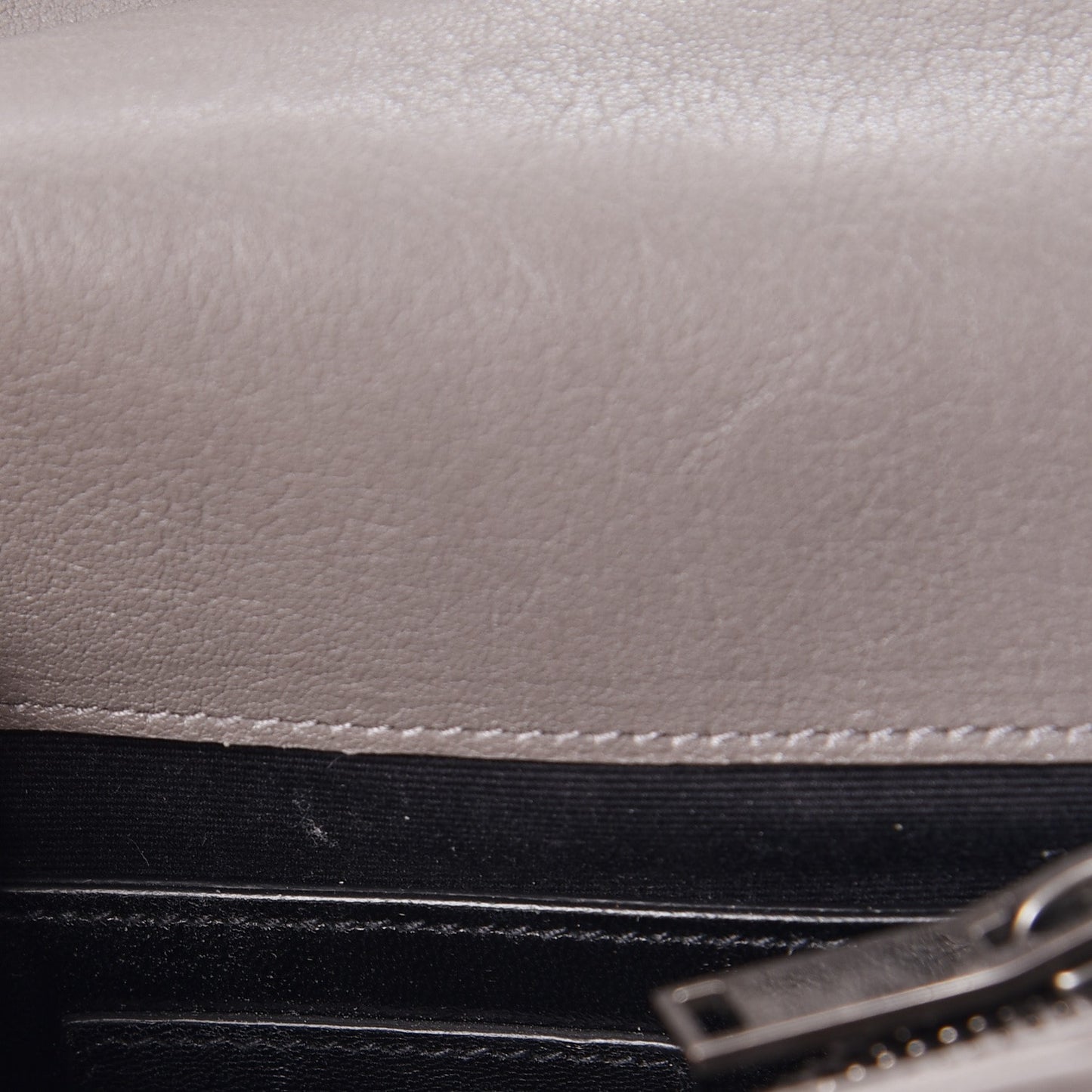 Calfskin Matelasse Diamond Quilted Monogram Medium College Bag Fog