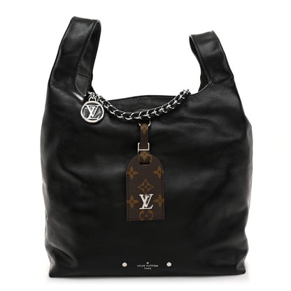 Louis Vuitton Calfskin Monogram Atlantis Vibe MM Black 1 of 10