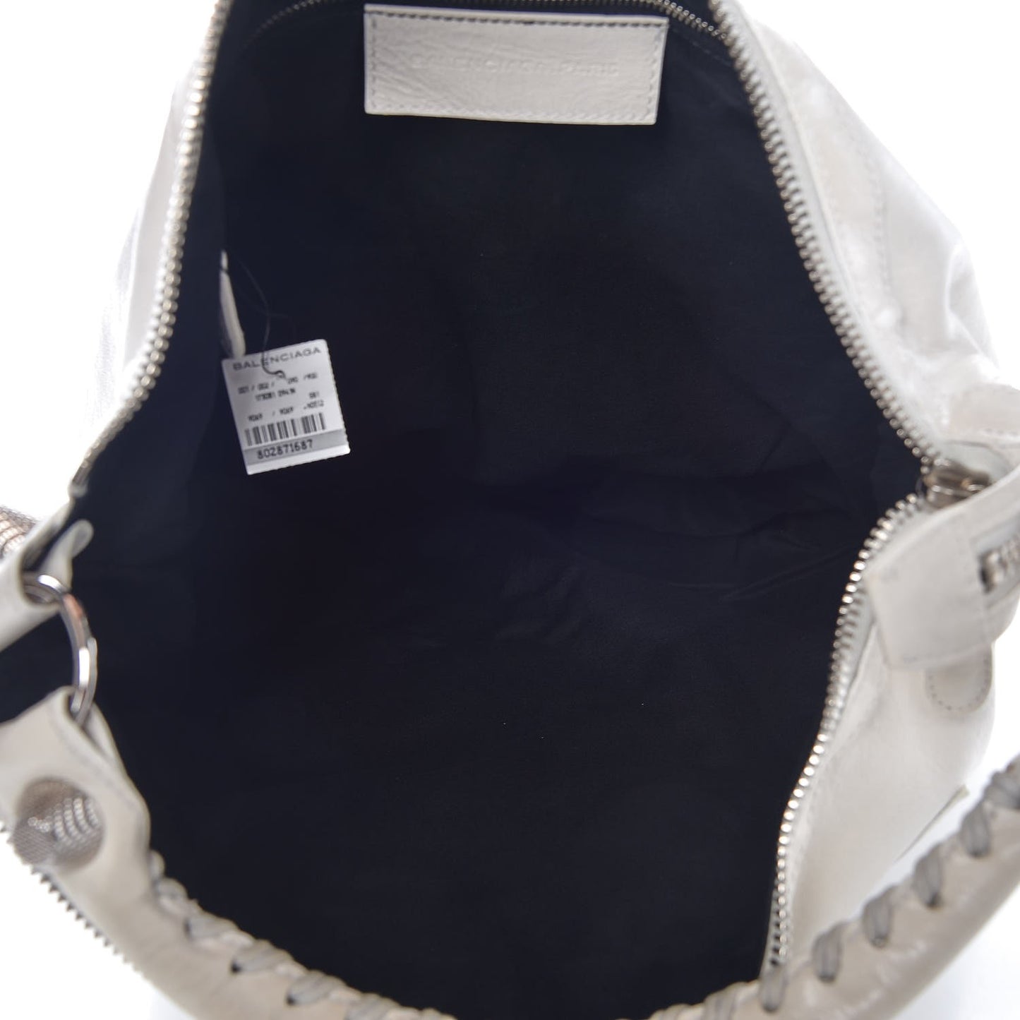 Agneau Giant 21 Silver Hardware Day Hobo White