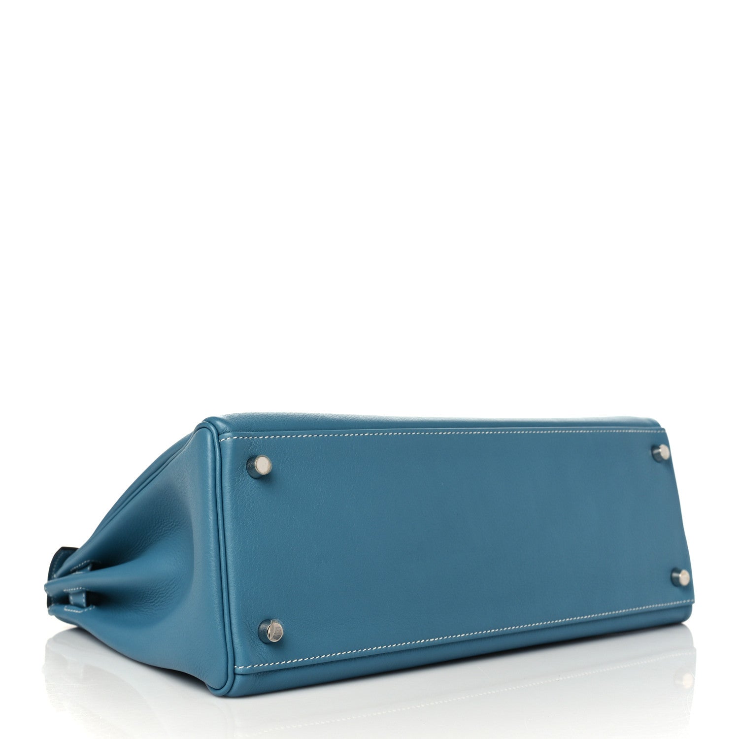 Hermes Swift Kelly Retourne 35 Blue Jean 3 of 8