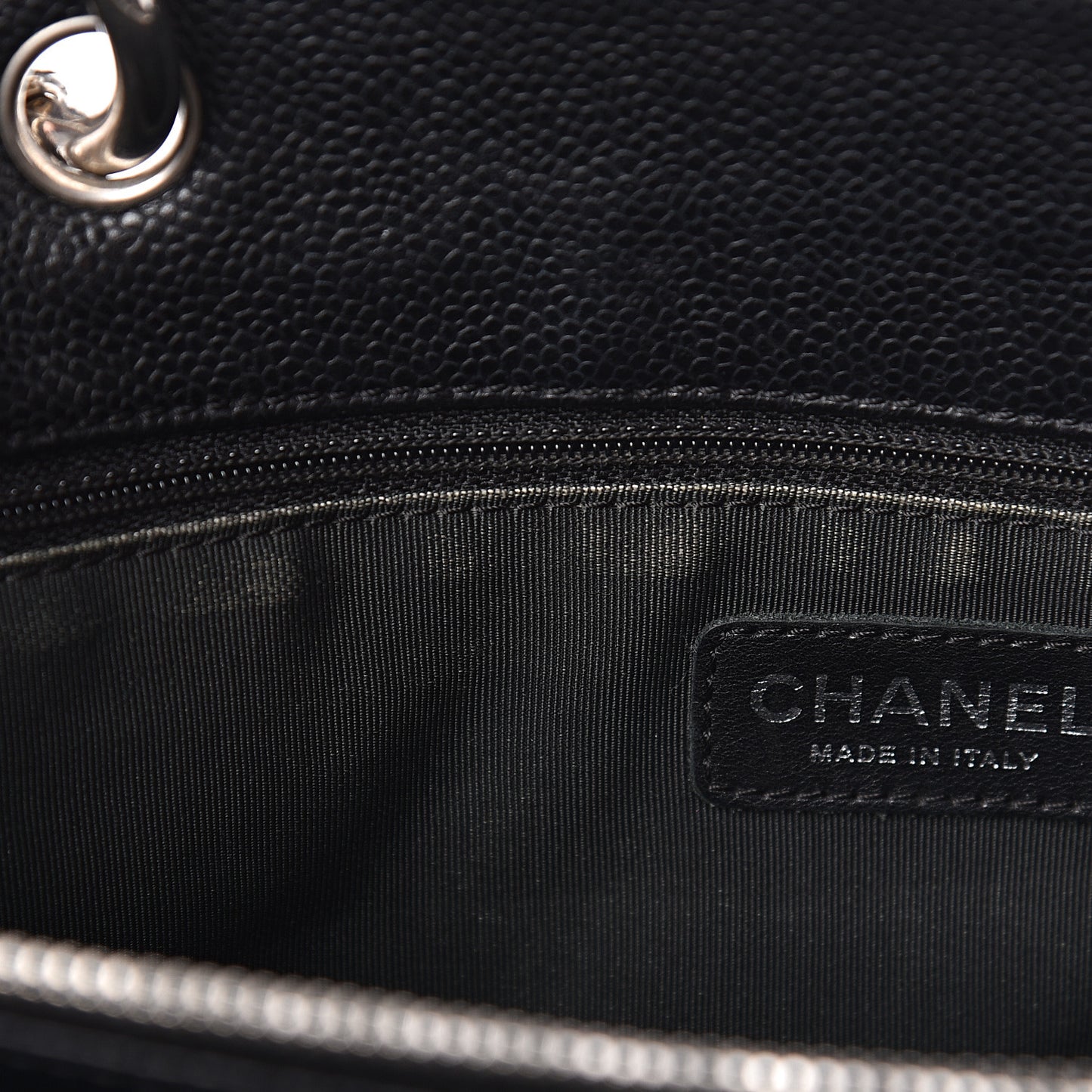 Caviar Quilted Grand Shopping Tote GST Black