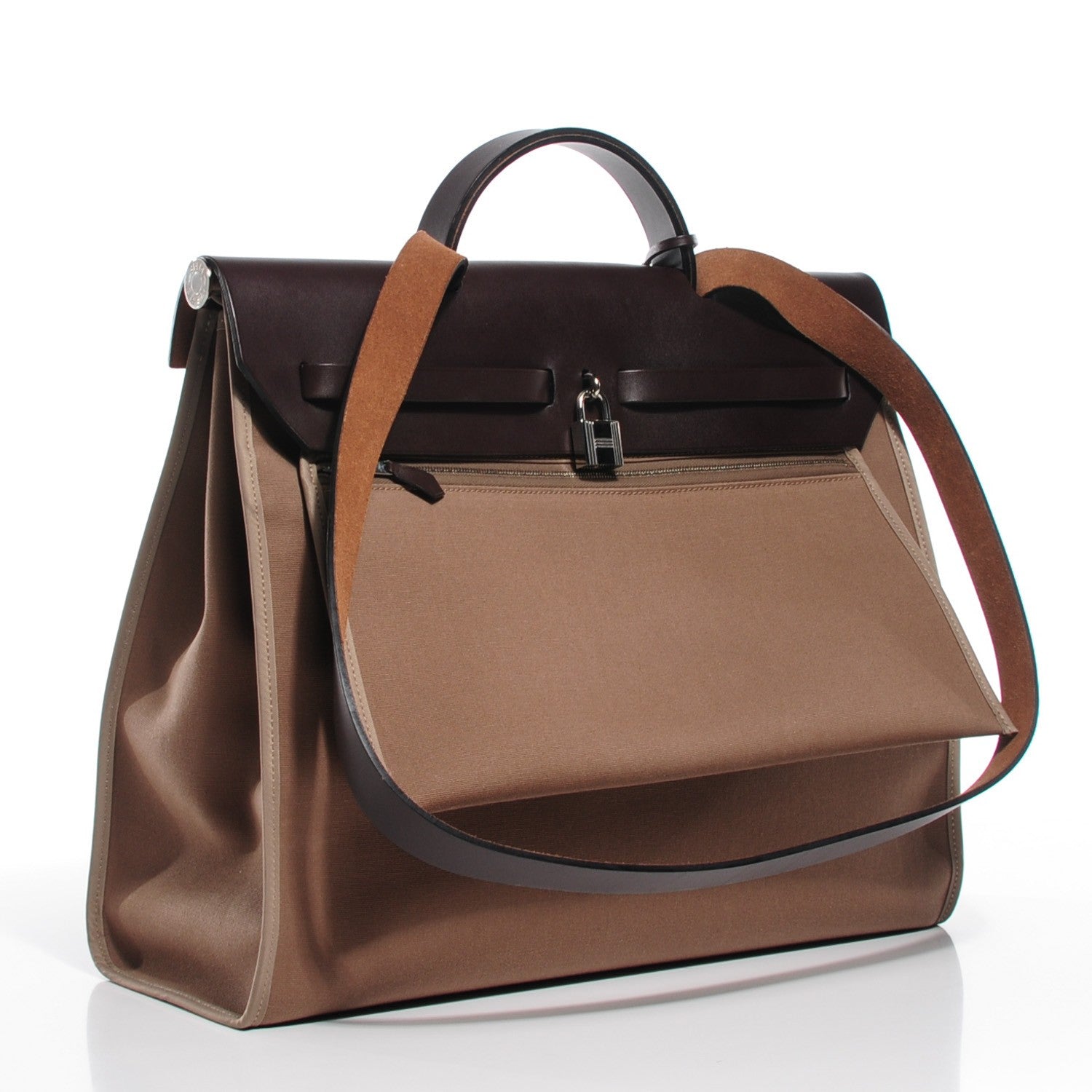 Hermes Toile Vache Hunter Herbag Zip 39 MM Etoupe Ebene 8 of 14