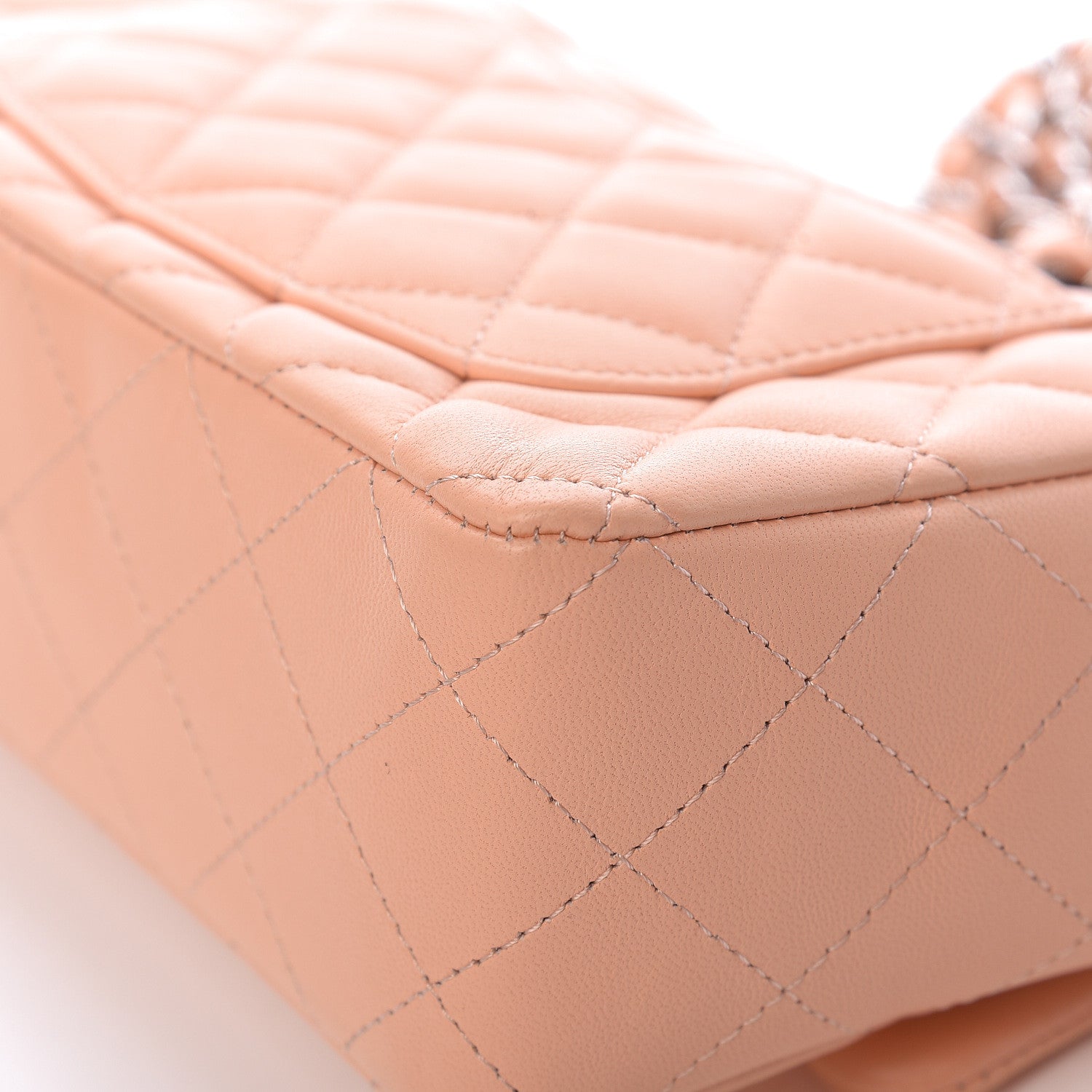 Chanel Lambskin Quilted Mini Rectangular Flap Light Pink 10 of 14