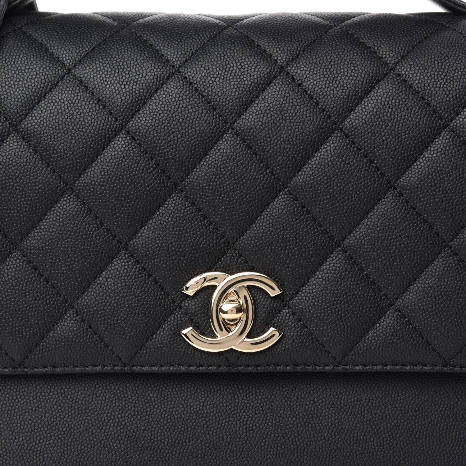 Chanel Caviar Quilted Large Business Affinity Flap Black 10 of 11
