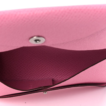 Hermes Epsom Calvi Card Case 5P Pink 4 of 4
