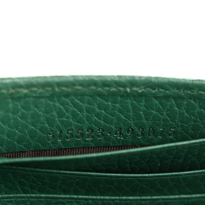 Gucci Dollar Calfskin Interlocking G Chain Wallet Emerald 7 of 17