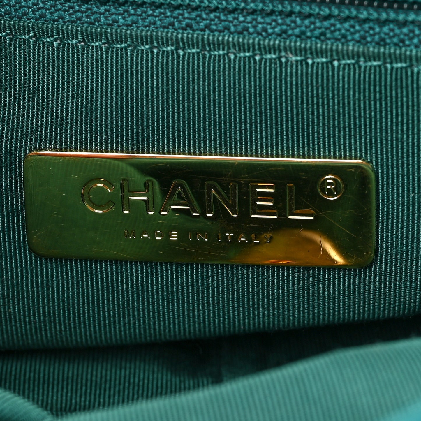 Tweed Quilted Medium Chanel 19 Flap Green
