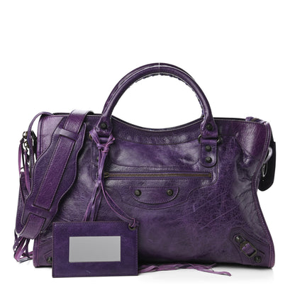 Balenciaga Agneau Classic Hardware City Sapphire 1 of 10