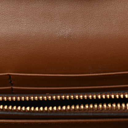 Burberry Derby Calfskin House Check Henley Wallet On Chain Tan 10 of 14