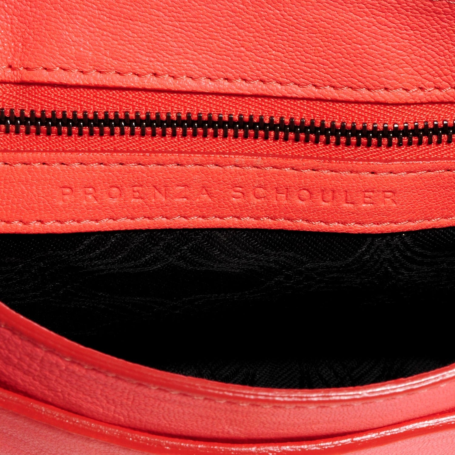 Proenza Schouler Leather PS1 Pouch Messenger Bag Neon Coral 11 of 13