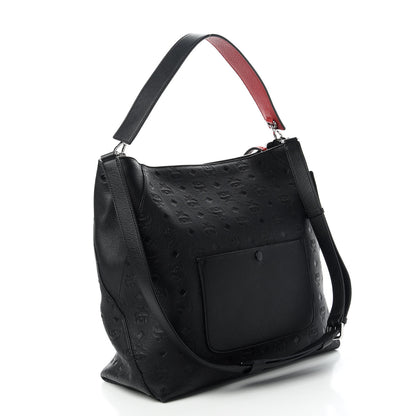MCM Calfskin Ottomar Large Klara Hobo Black 3 of 10