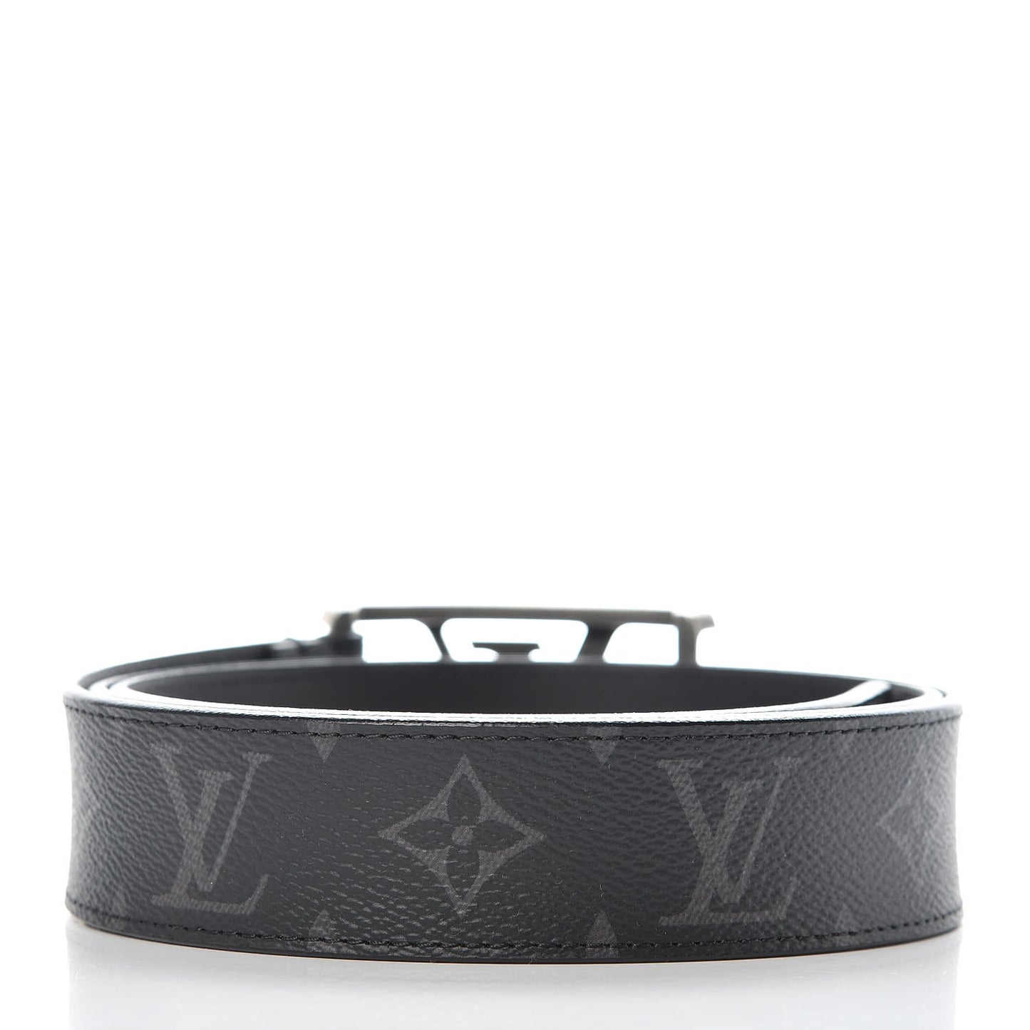 Calfskin Monogram Eclipse LV Montana Belt 100 40