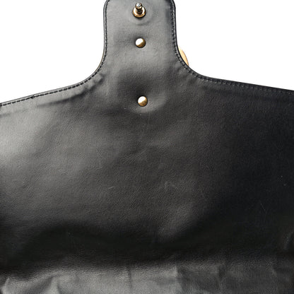 Gucci Calfskin Matelasse Large GG Marmont Shoulder Bag Black 20 of 26