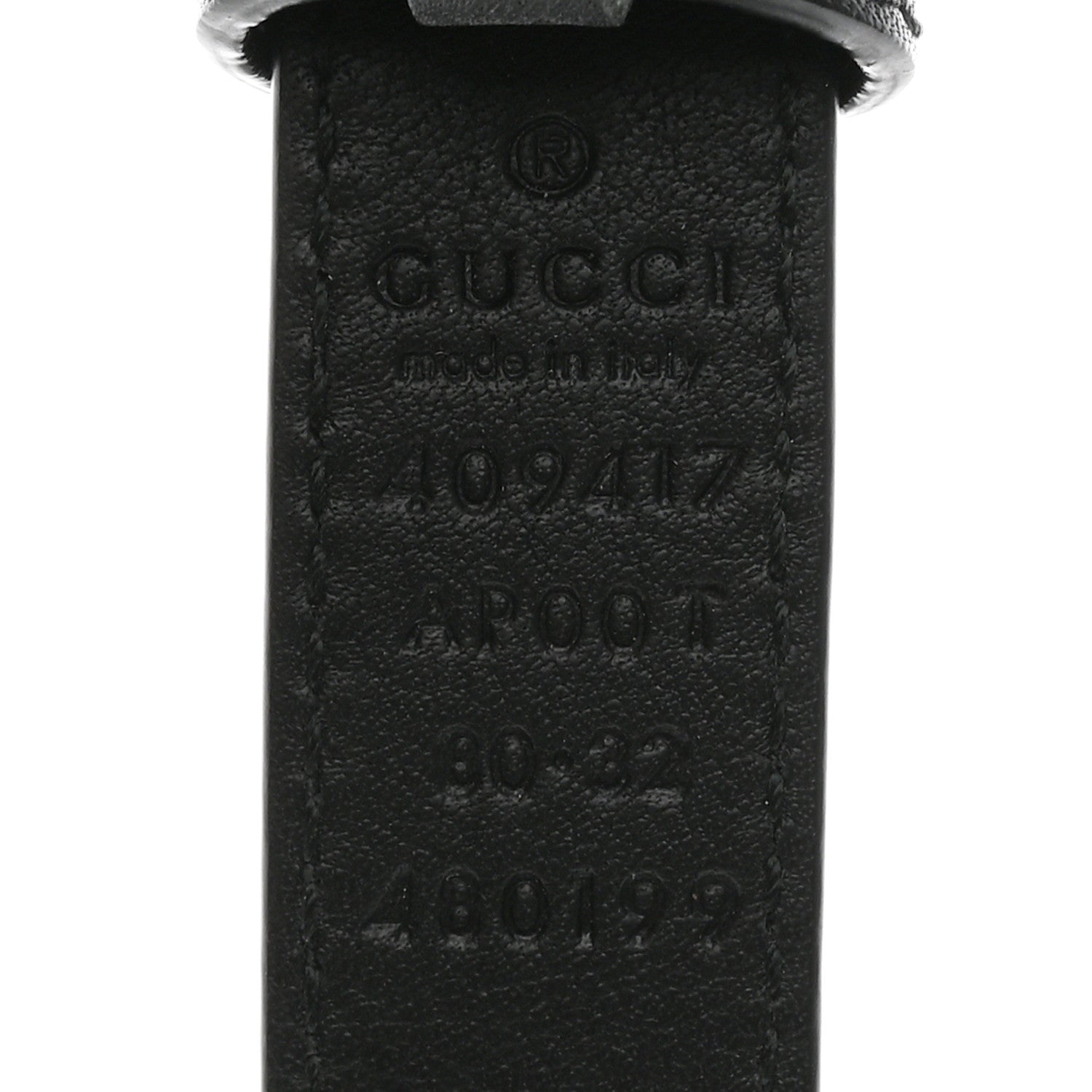 Gucci Calfskin Double G 20mm Belt 80 32 Black 5 of 7