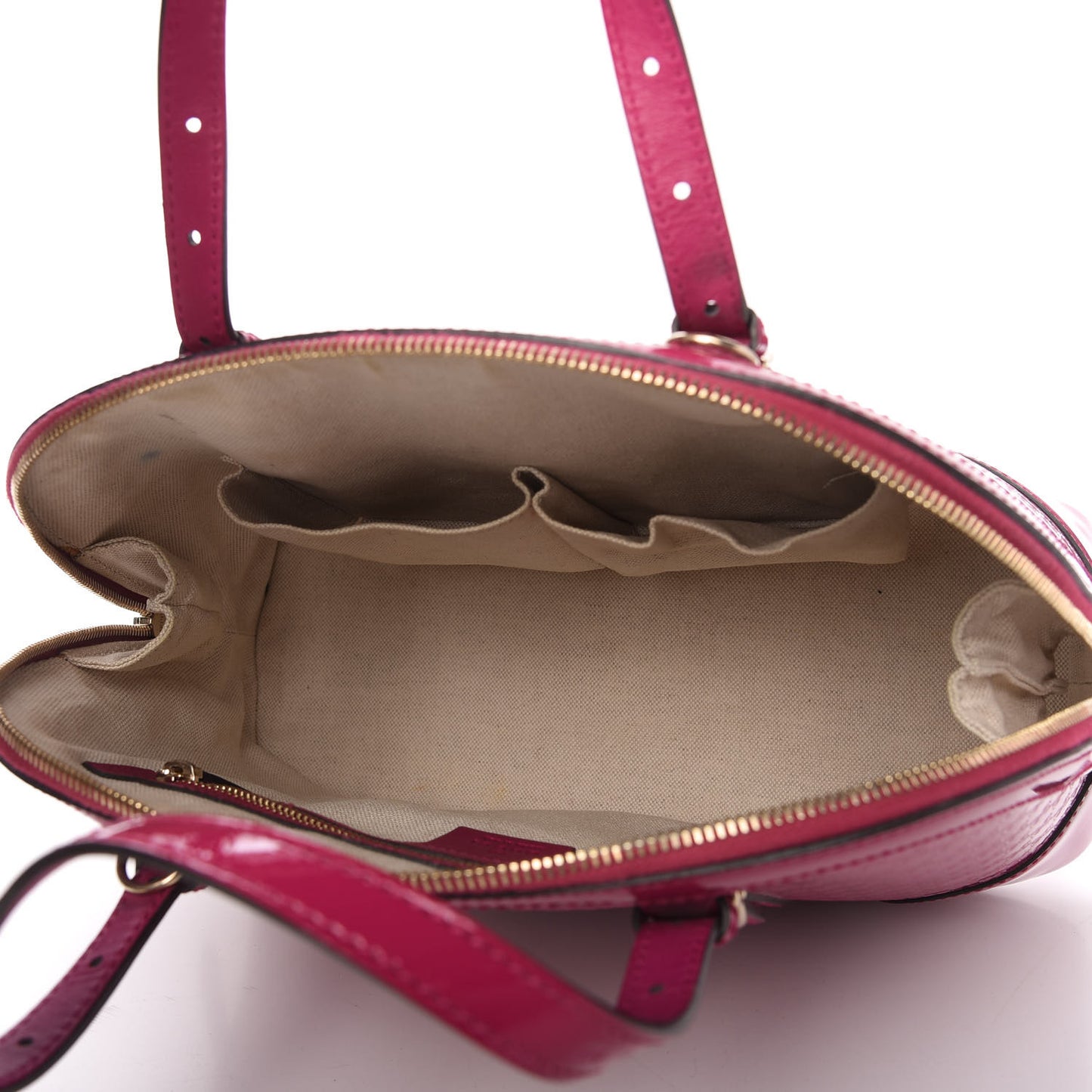 Patent Microguccissima Small Nice Top Handle Dome Bag Bright Bouganville